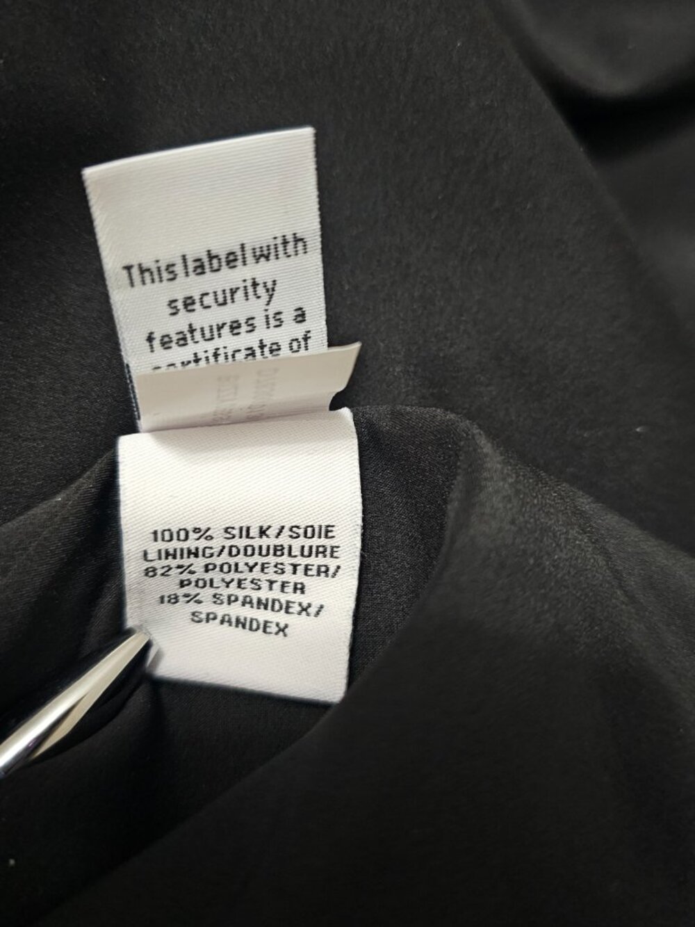 Diane Von Furstenberg Black 100% Silk "Bizzy" Wing Print Sheath Dress Size Small - Picture 5 of 8